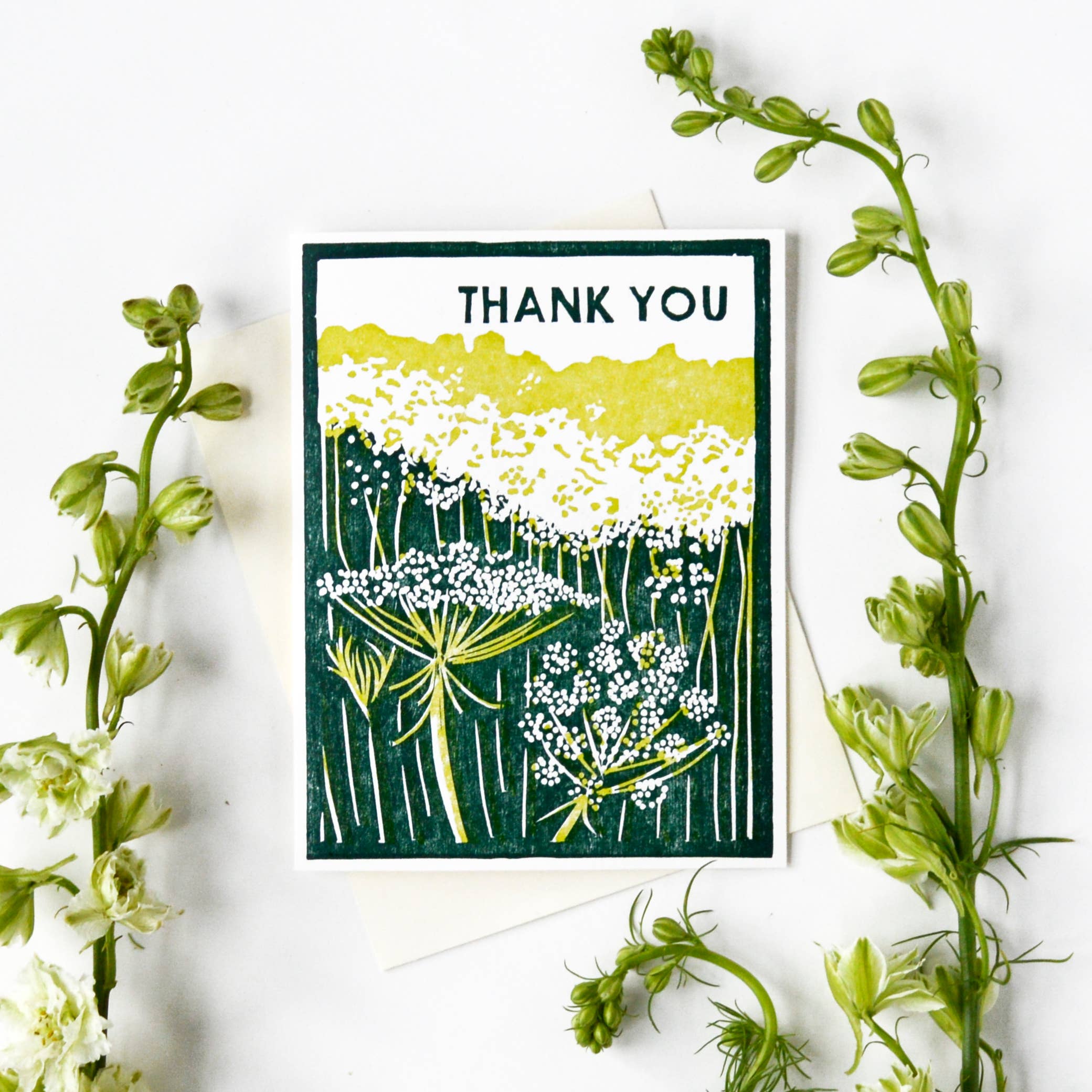 Heartell Press - Queen Anne's Lace Thank You Card