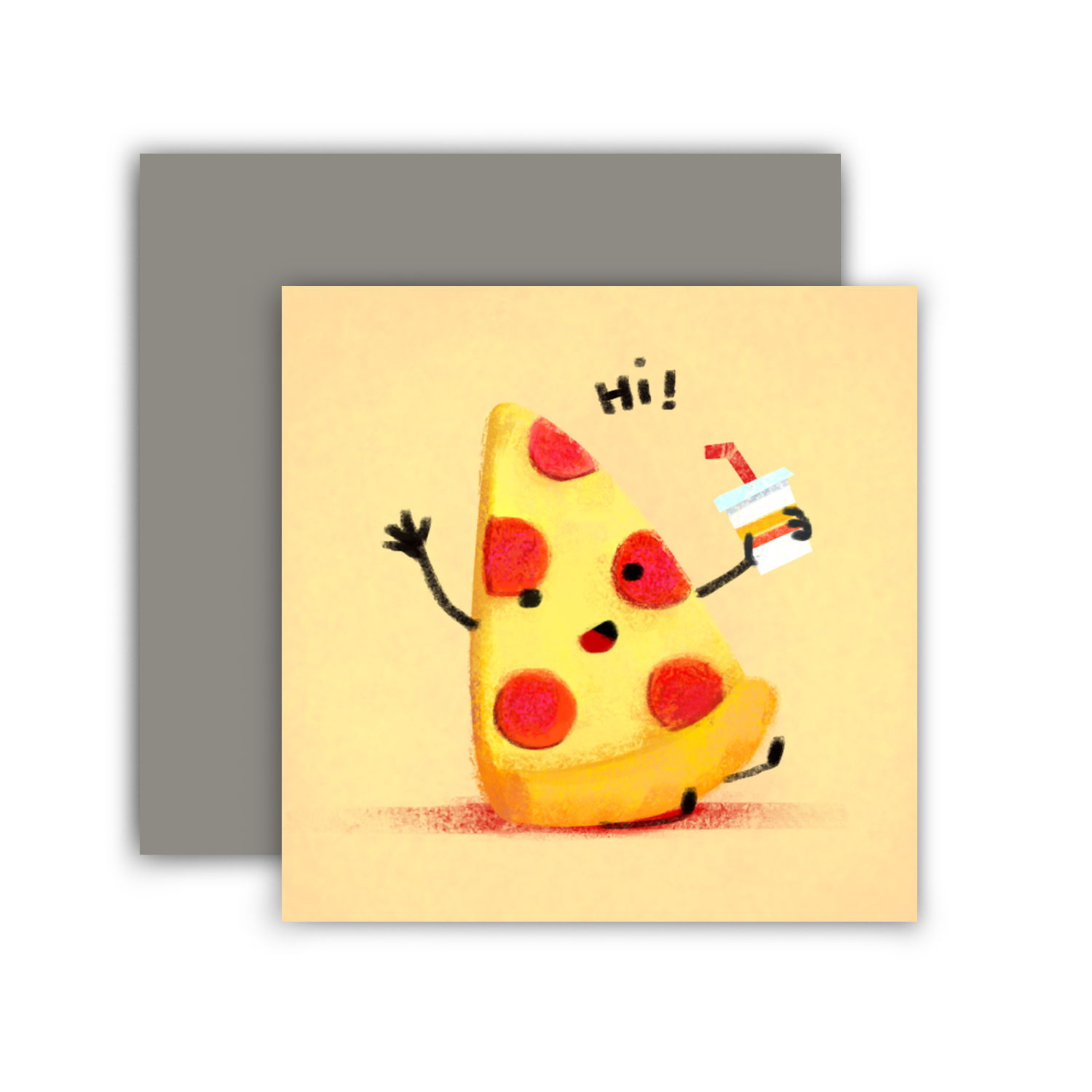The Little Red House - Hi Pizza Mini Card
