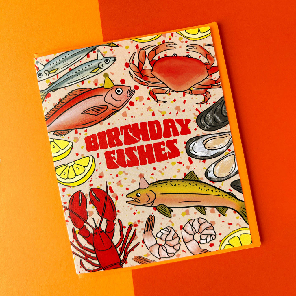 Boss Dotty Paper Co. - Seafood Birthday Card