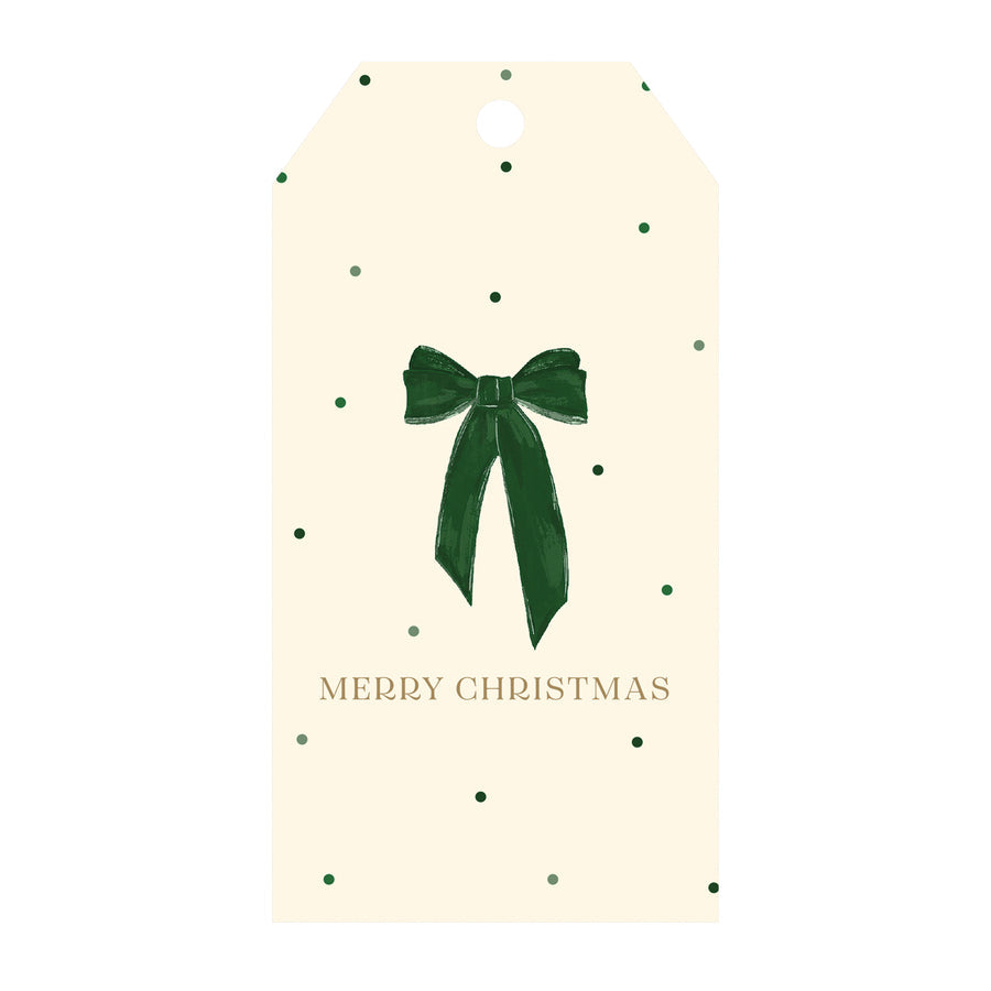 Graphique, Green Bow Gift Tags