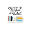 Apartment 2 Cards - Ruth Bader Ginsburg Girl with a Book Vinyl Sticker