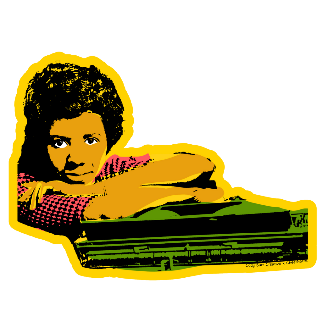 CheerNotes Greeting Cards & Stationery - Lorraine Hansberry Sticker