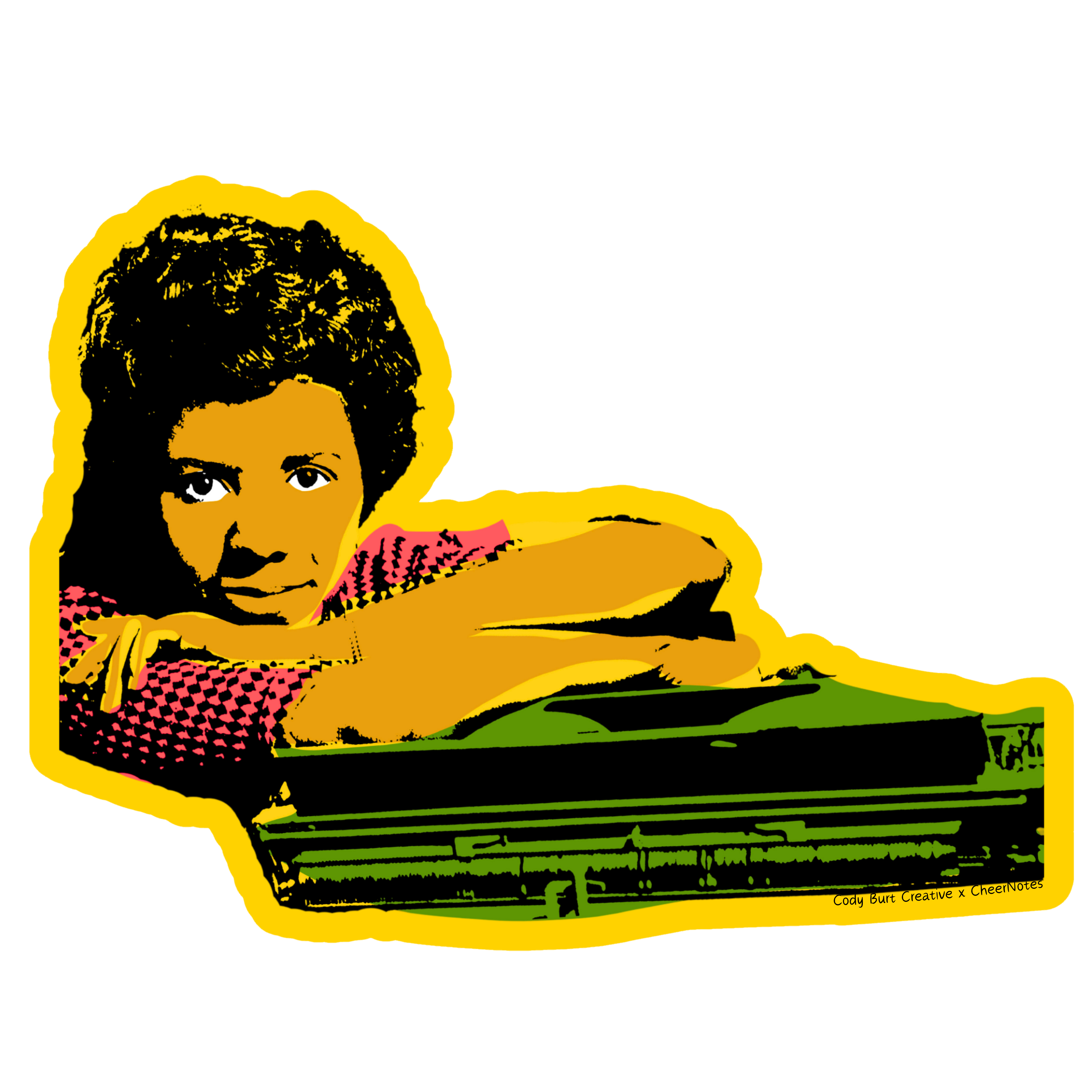 CheerNotes Greeting Cards & Stationery - Lorraine Hansberry Sticker