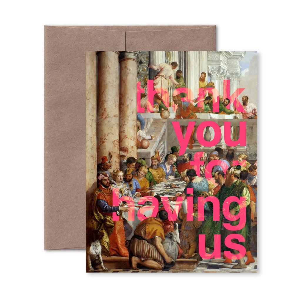 Pictrix Design - “Thank you for having us” A2 thank-you card