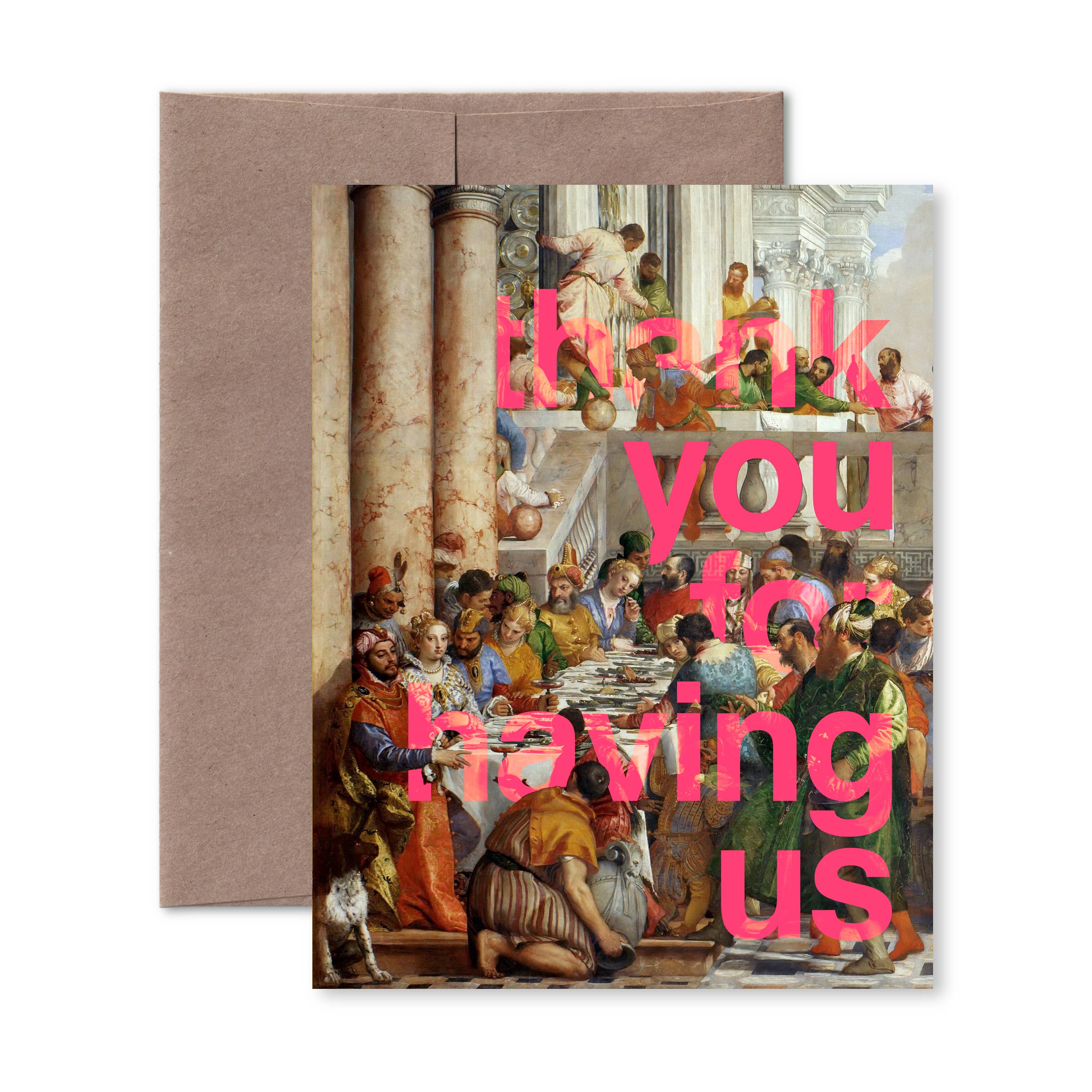 Pictrix Design - “Thank you for having us” A2 thank-you card