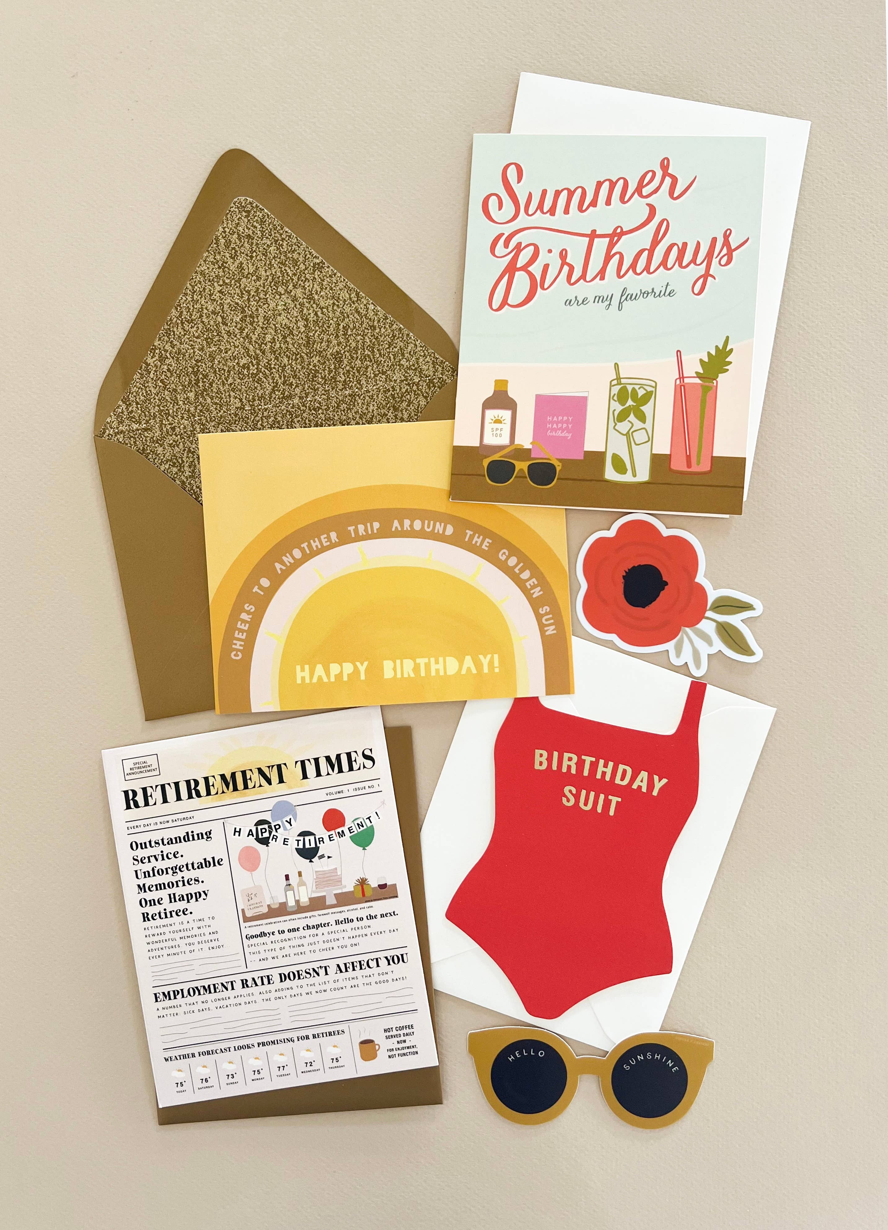 Ginger P. Designs - Retirement Times Greeting Card