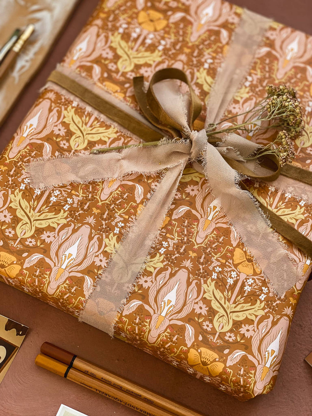 re:mused studio - Wildflower Gift Wrap Sheet-Double Sided