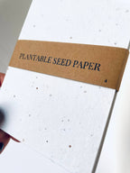 Atelier By Cat - Mini Seed Paper Notebook Eco-Friendly Paper Goods Plantable: Blank