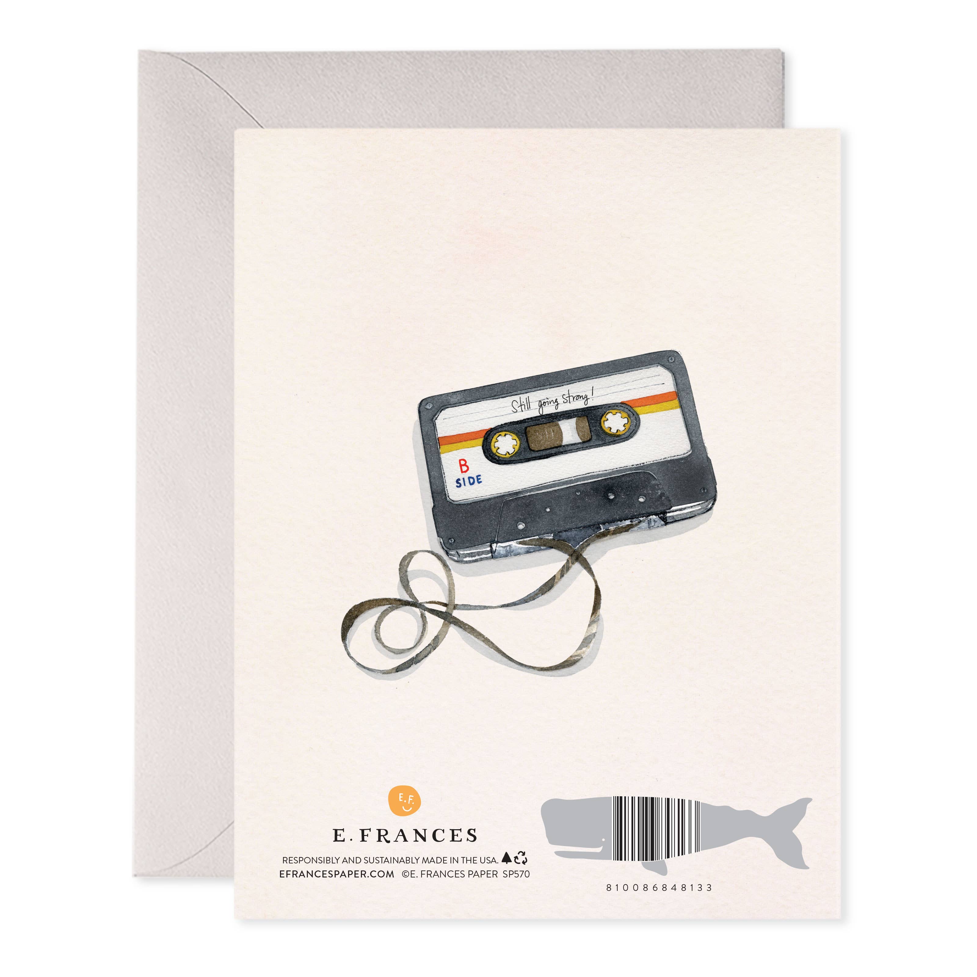 E. Frances Paper - Anniversary Mix Tape Greeting Card