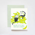 ILOOTPAPERIE - Parenthood is Bananas Baby Congratulations Greeting Card: 4.25" x 5.5"