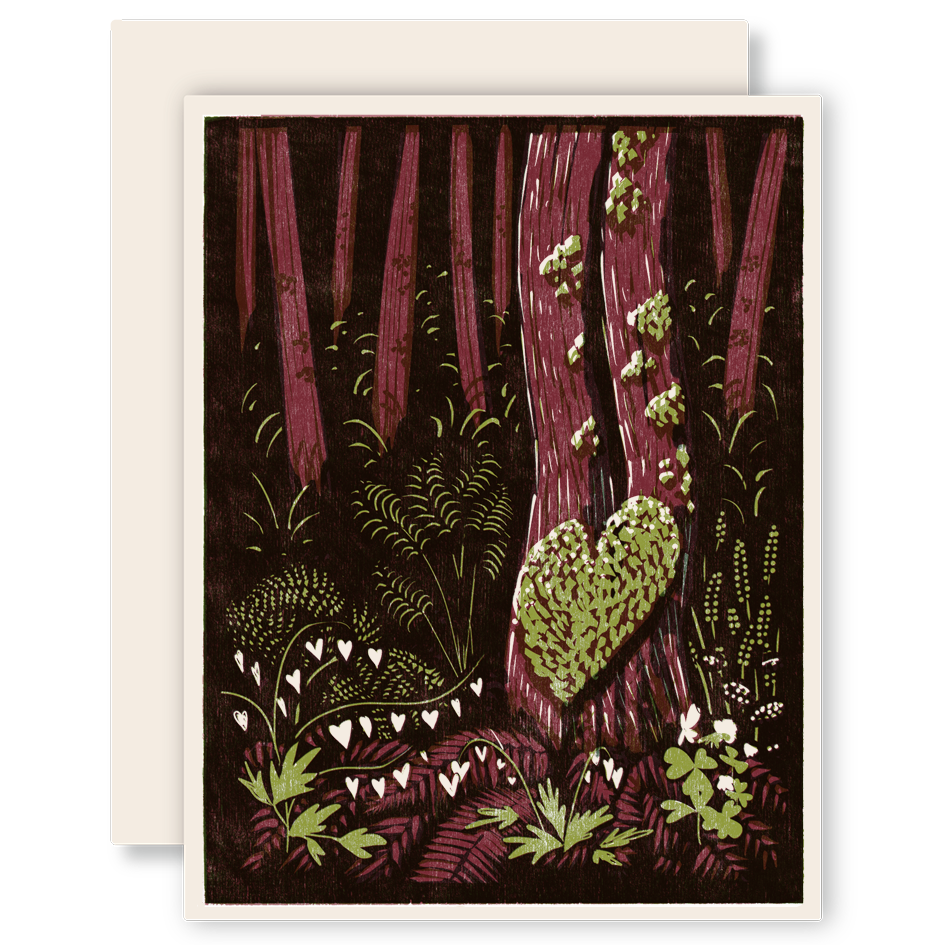 Heartell Press - Heart of the Forest Letterpress Card