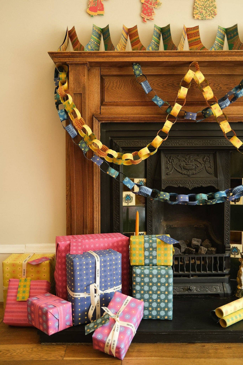East End Press - BLUE & YELLOW PAPER CHAIN KIT