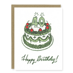 Kindred Letterpress - 40th Birthday Cake Card