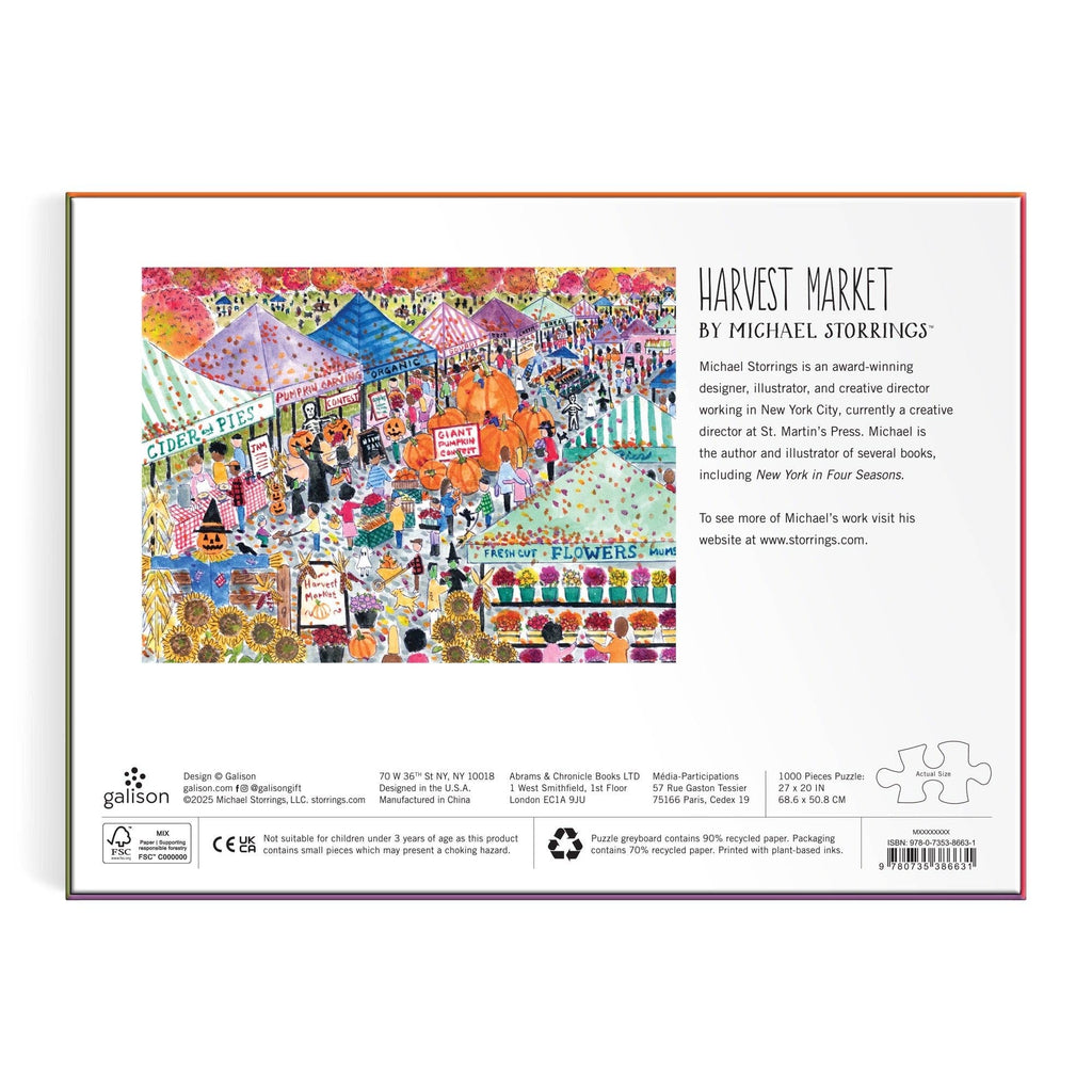 Chronicle Books - Michael Storrings Harvest Market 1000 Piece Puzzle