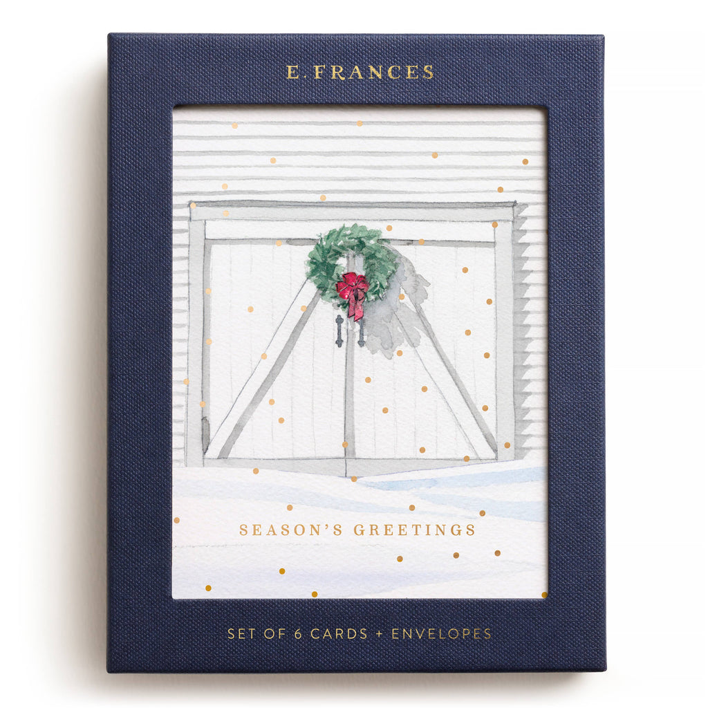 E. Frances Paper - Holiday Barn Christmas Boxed Card Set, Set of 6