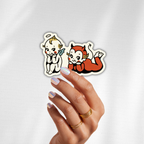 inviting affairs paperie - Angel and Devil Besties Sticker