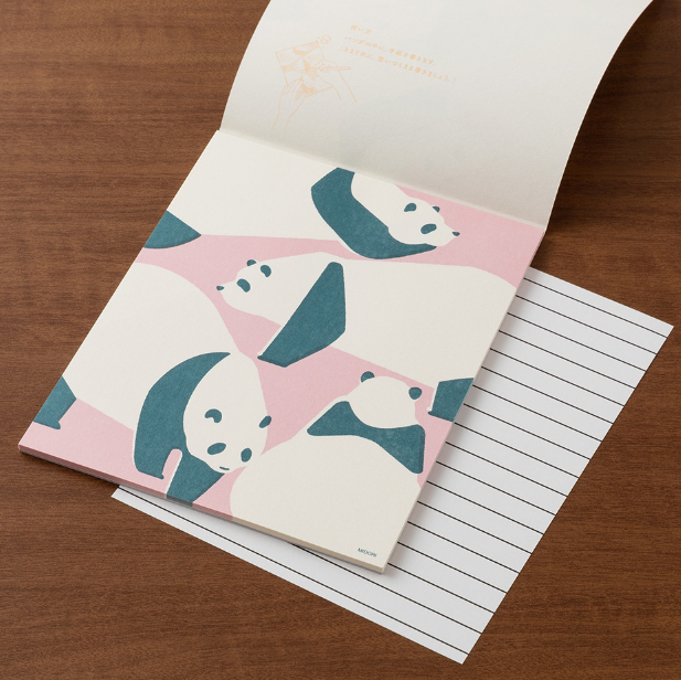 Midori Easy & Cozy Letter Pad - Kimagure Panda