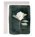 E. Frances Paper - White Flower Sympathy & Condolence Greeting Card