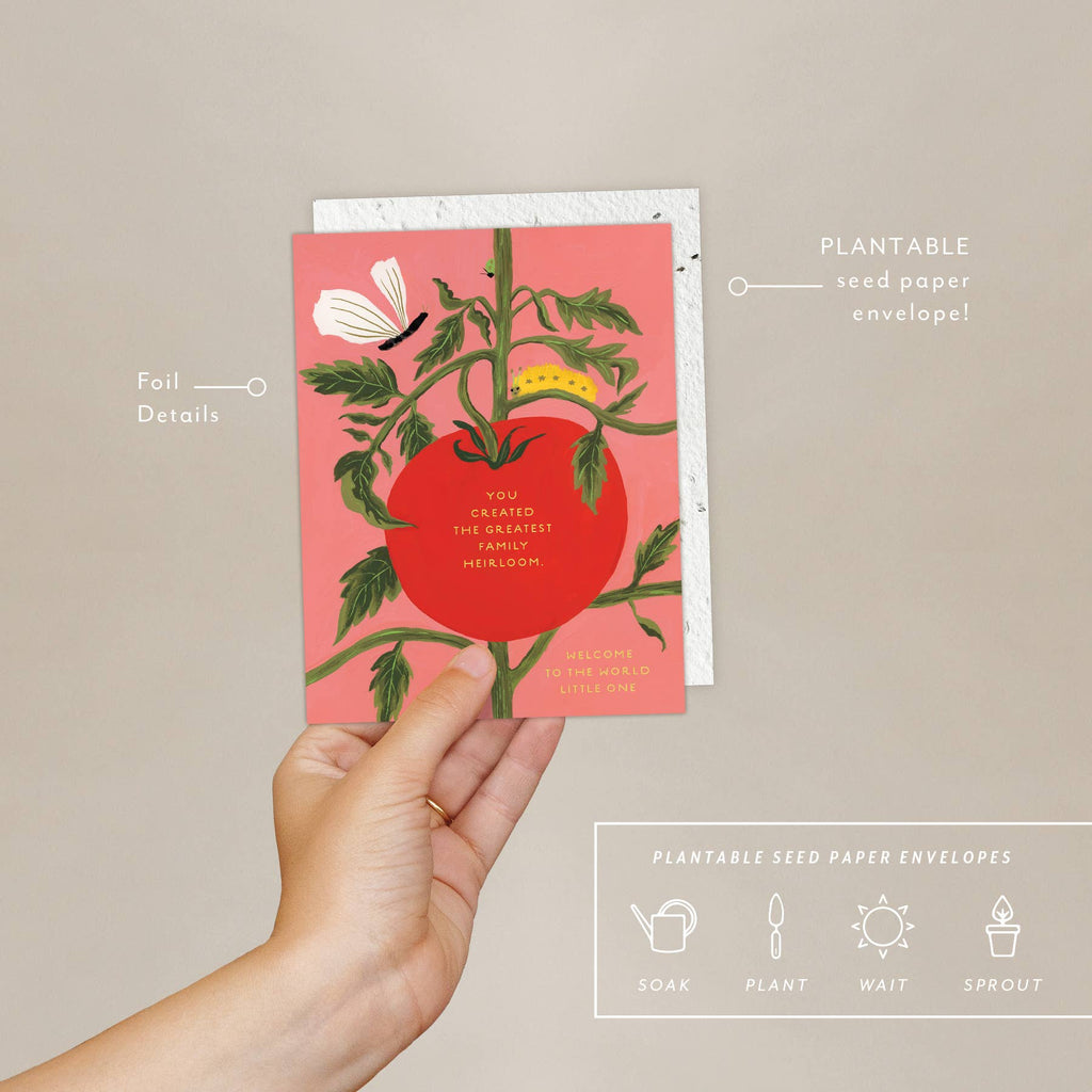 Seedlings - Heirloom - Baby Card