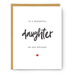 Footnotes - To a Wonderful Daughter on her Birthday - Birthday Card