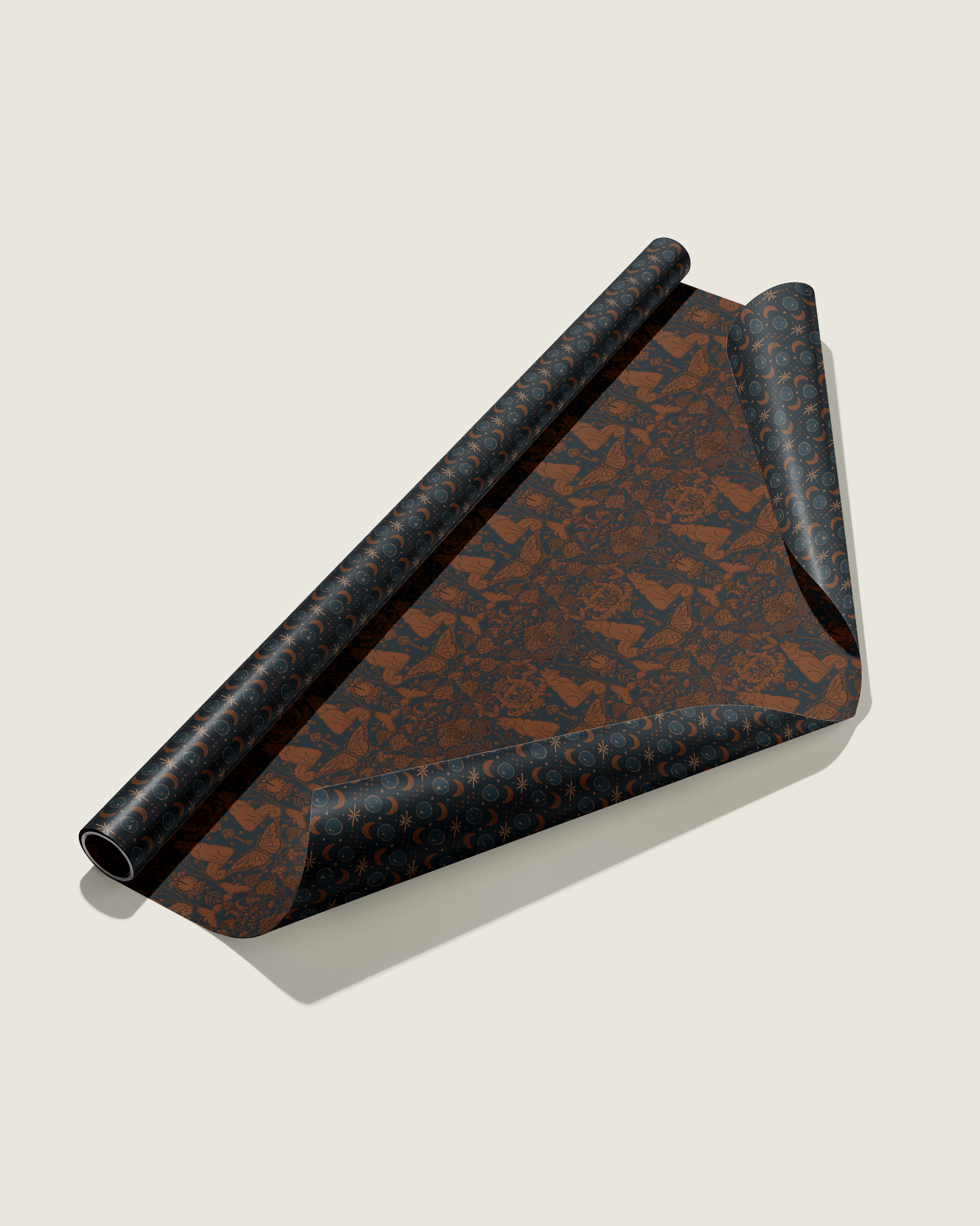 re:mused studio - Moonlight Garden Gift Wrap Sheet-Double Sided: Single Sheets