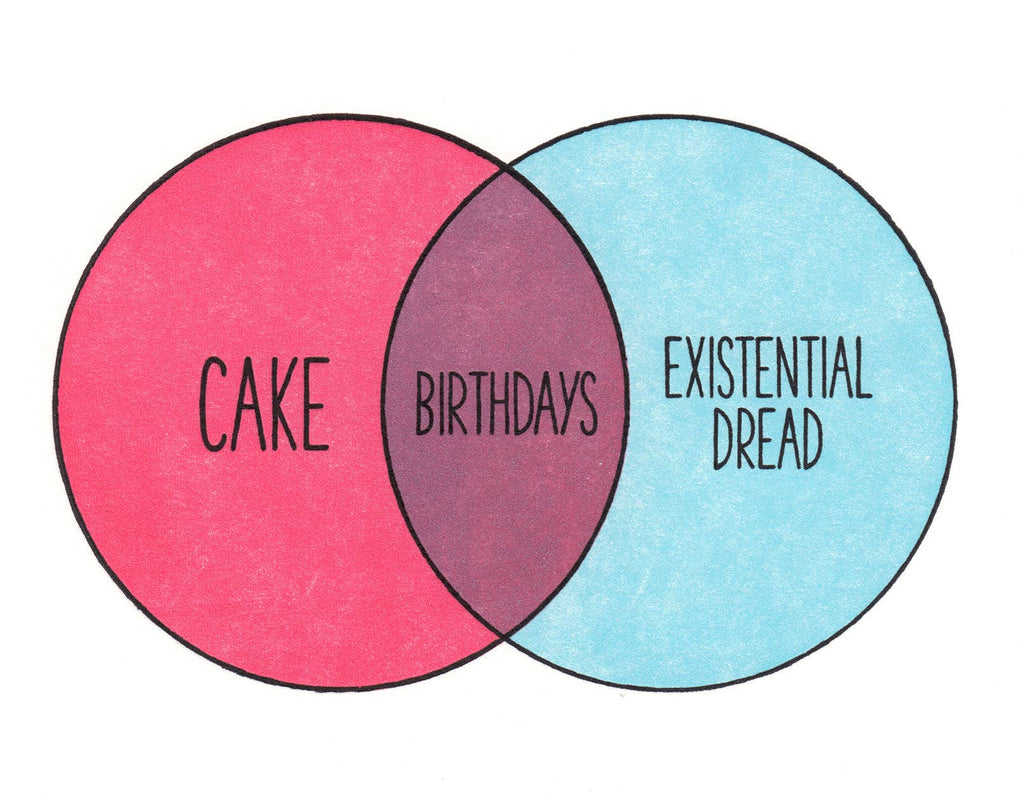 Lady Pilot Letterpress - Venn Birthday Greeting Card