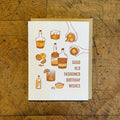 Green Bird Press - Old Fashioned Birthday Letterpress Card