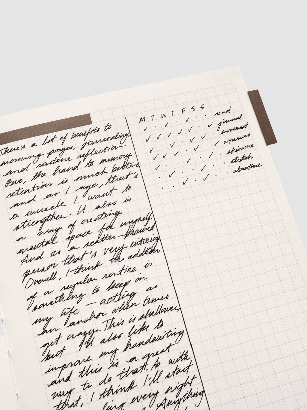 Cloth & Paper - Perfect Bound Notebook | A5: Lined | Ash