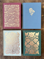 Katharine Watson - Foil Stamped Linen Journal, Blank Burgundy