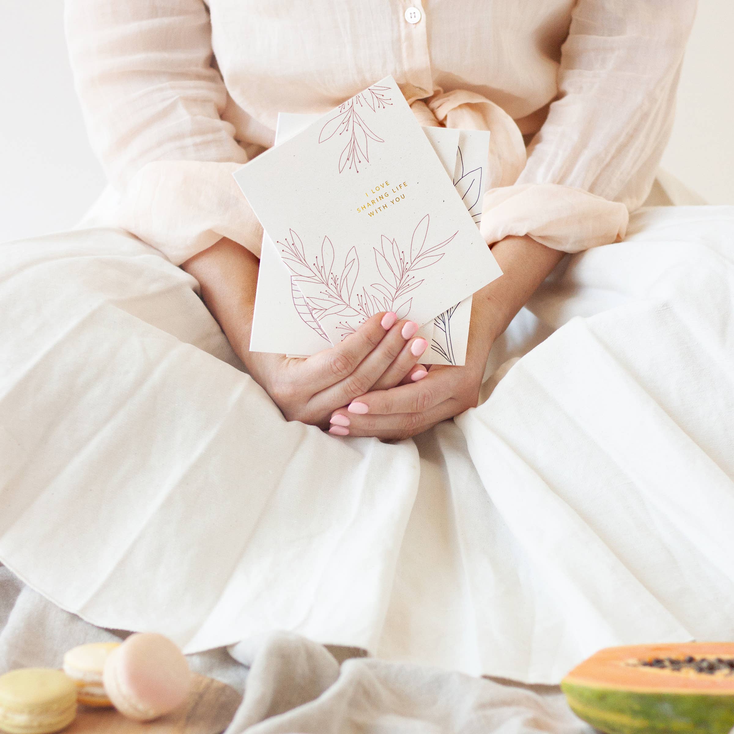 Ramona & Ruth - Love Sharing Life Botanical Card
