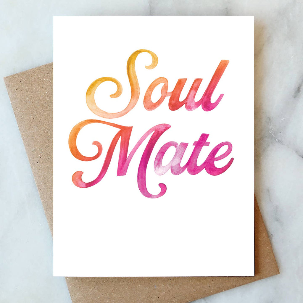 Abigail Jayne Design - Soul Mate Greeting Card | Valentine Love Friendship
