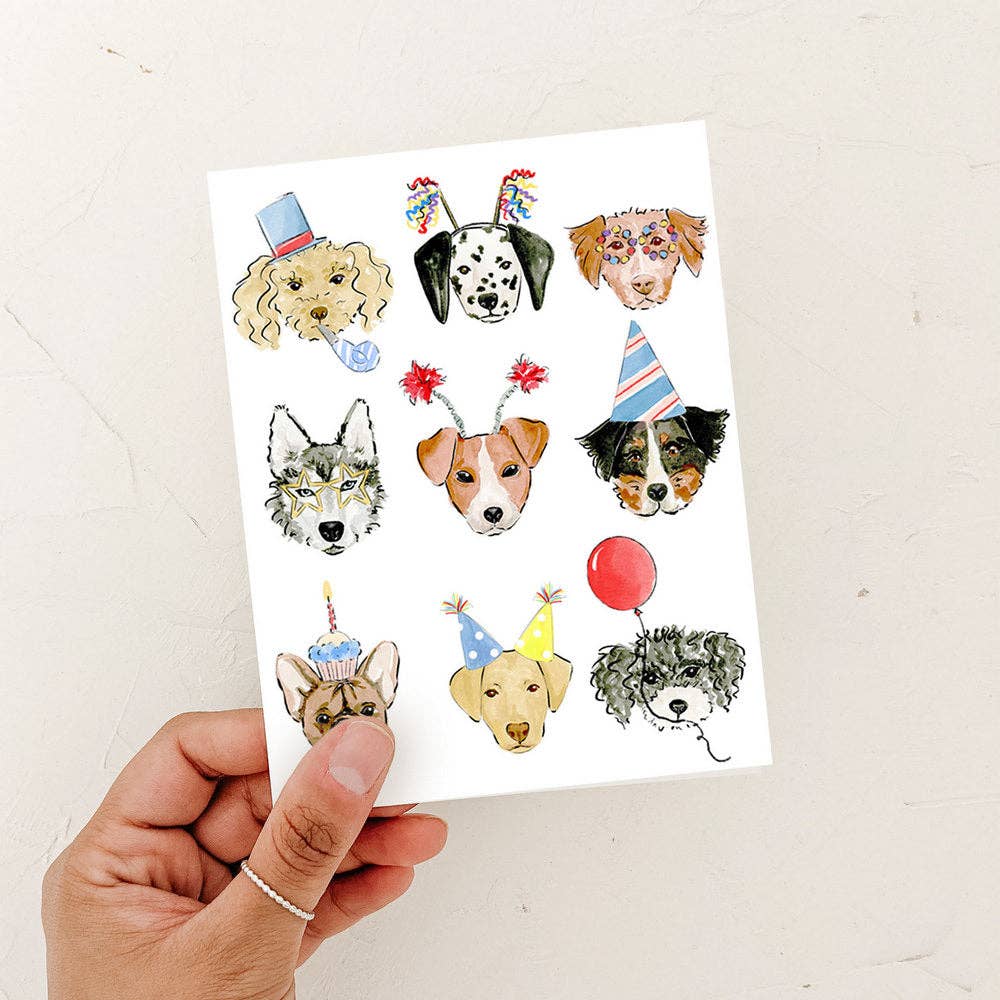 Almeida Illustrations - Birthday Dogs Greeting Card