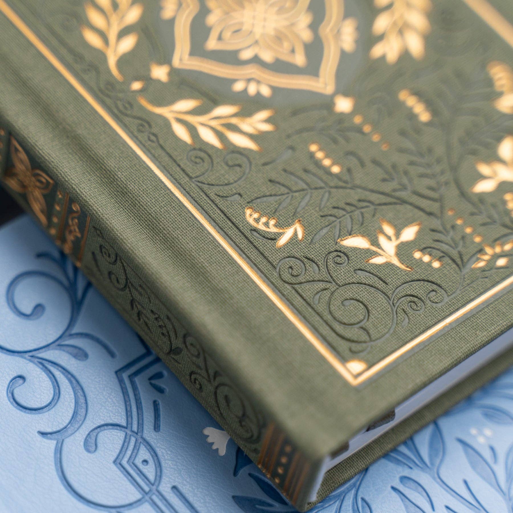 Archer and Olive - Storybook In Vintage Olive Notebook: Blank