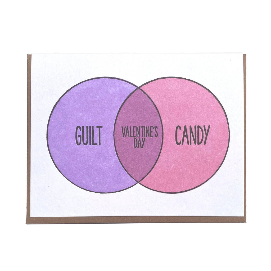 Lady Pilot Letterpress - Venn Valentine Greeting Card