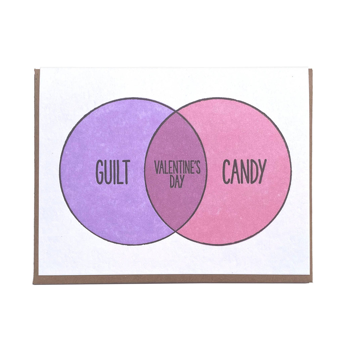 Lady Pilot Letterpress - Venn Valentine Greeting Card