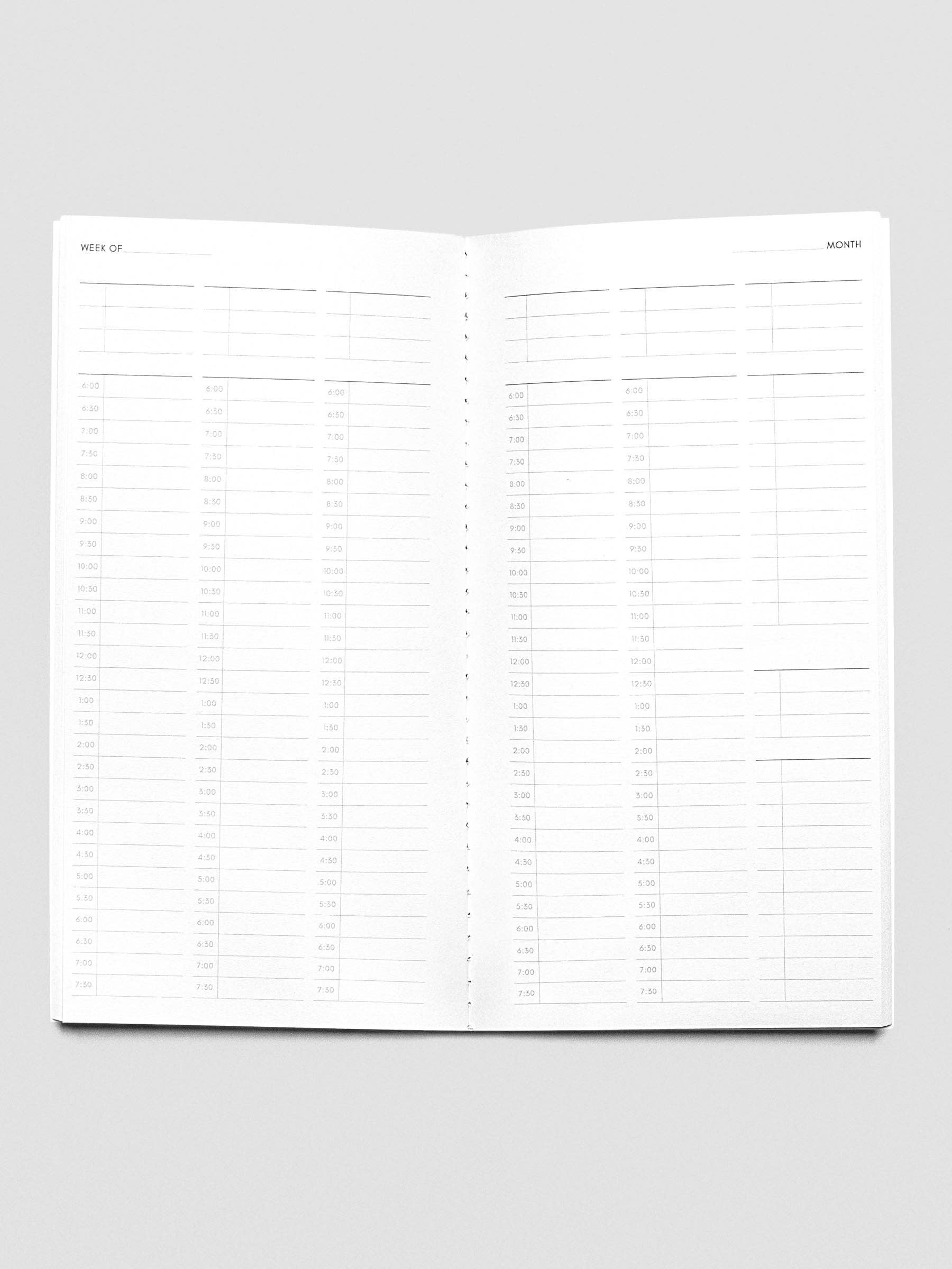 Cloth & Paper - Travel Notebook | A5 Slim: Routine Builder | Beignet