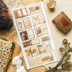 STICKII - Sepia Sketchbooks Sticker Sheet