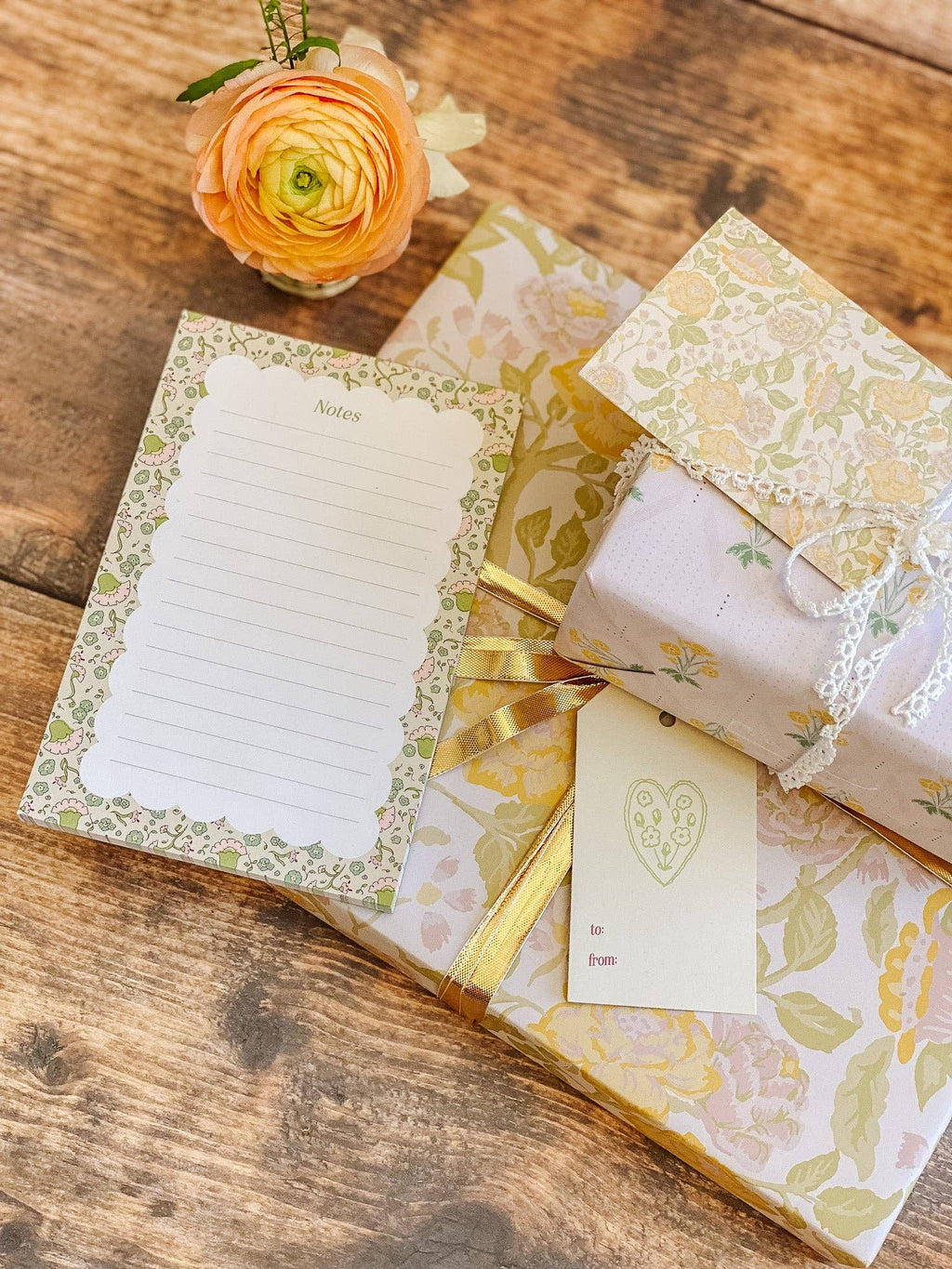 re:mused studio - The English Rose Folded Mini Card Set of 8