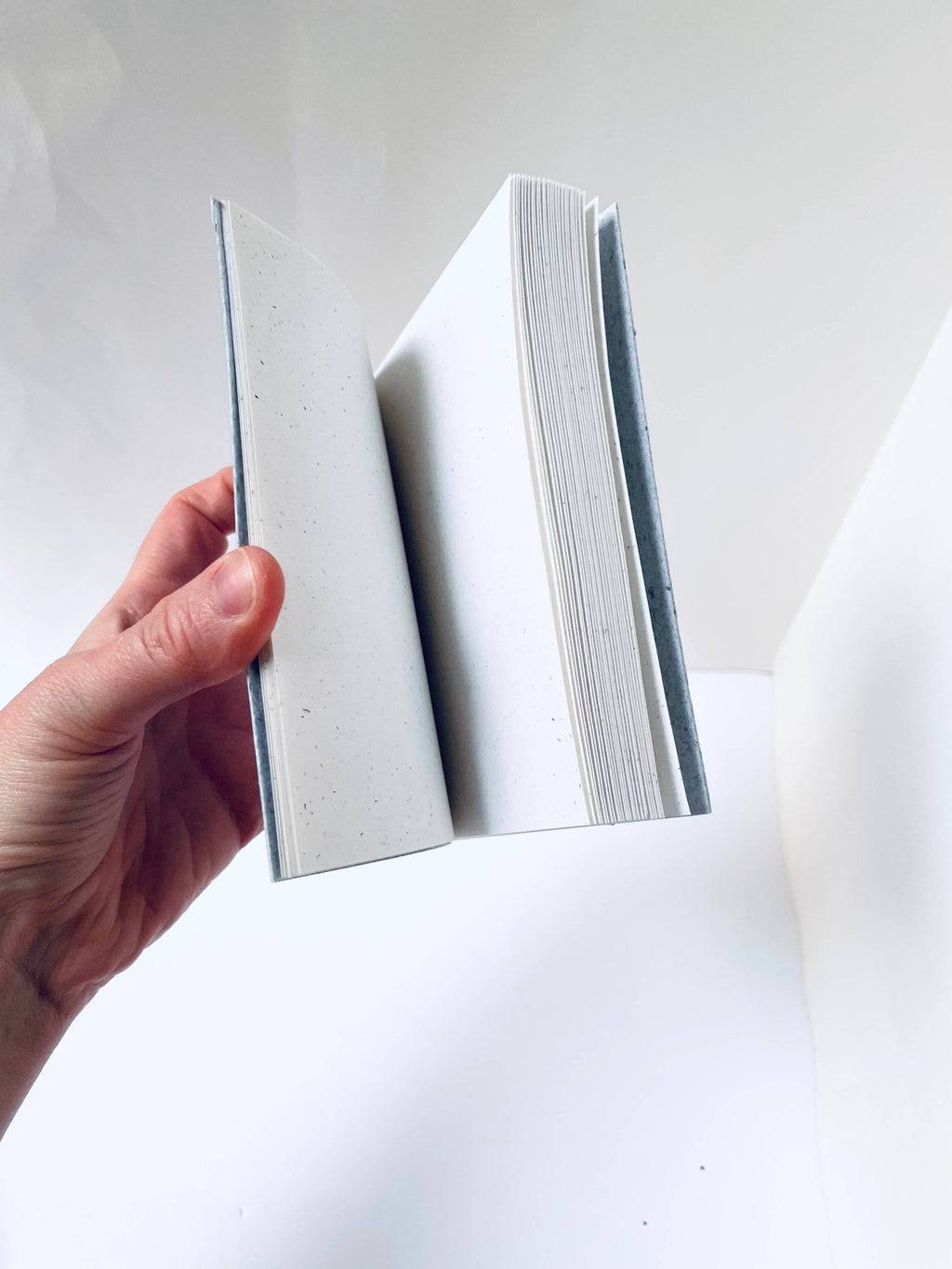 Atelier By Cat - Mini Recycled Denim Confetti Notebook Eco-Friendly Paper: Blank