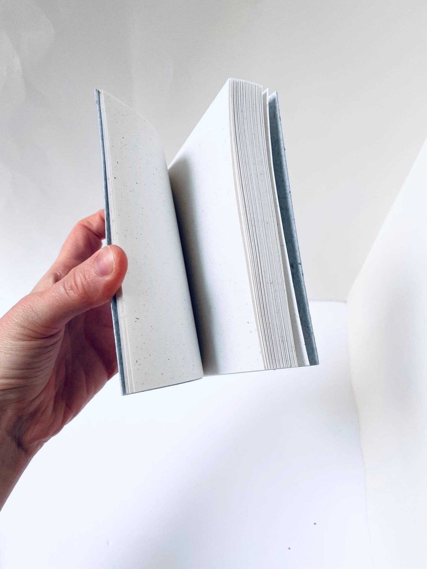Atelier By Cat - Mini Recycled Denim Confetti Notebook Eco-Friendly Paper: Blank