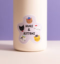 Graphic Anthology Greeting Cards - Hugs and Kittens vinyl waterproof sticker, Cats in Hats
