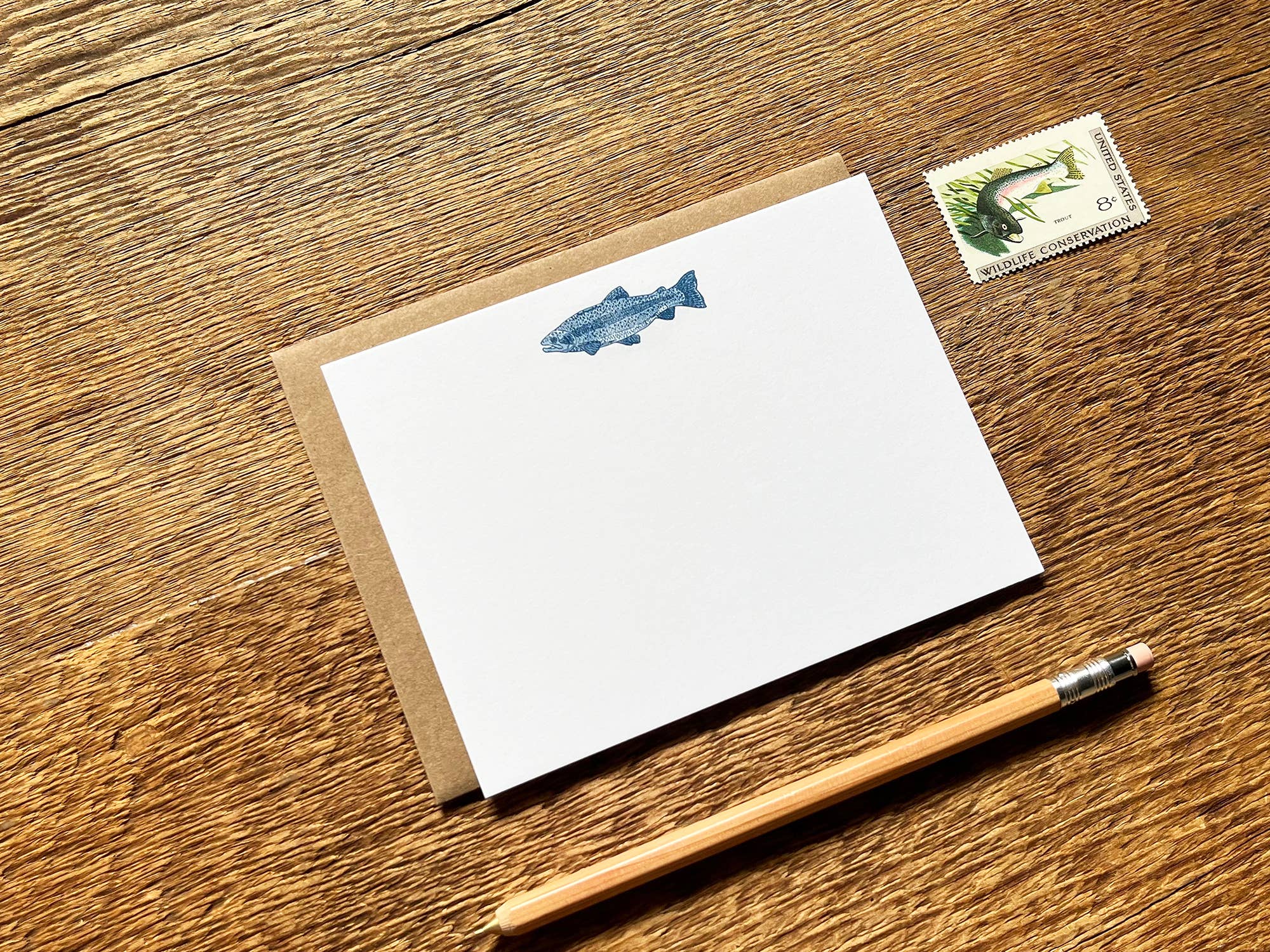 Noteworthy Paper & Press - Trout Flat Notes (Boxed Set of 8)