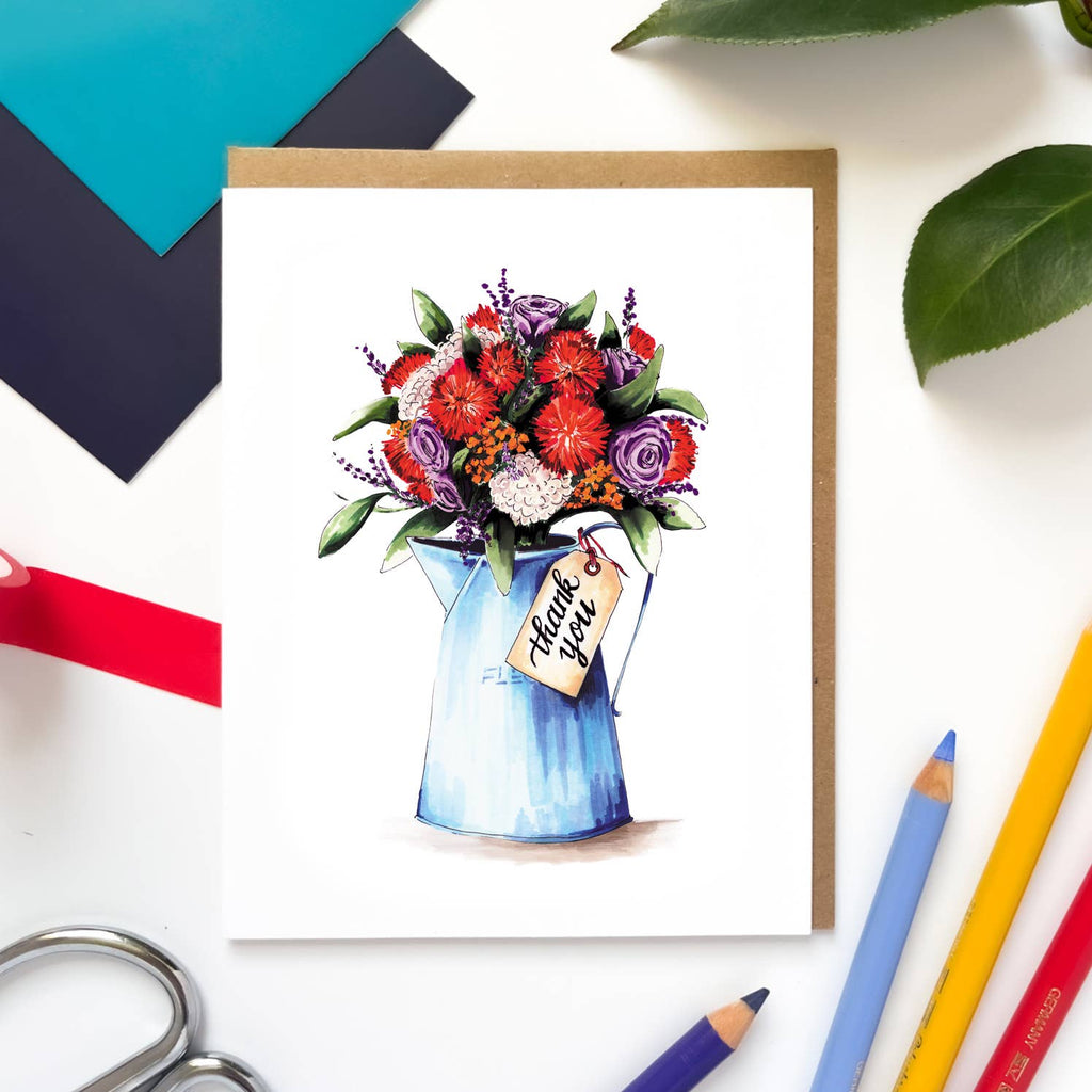 Morgan Swank Studio - Flower Can Thank You Card