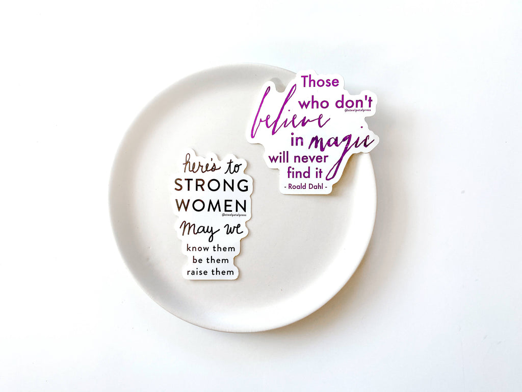 Steel Petal Press - Strong Women Die-Cut Sticker