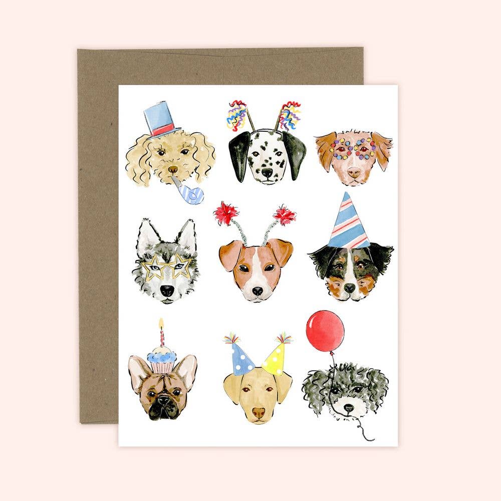 Almeida Illustrations - Birthday Dogs Greeting Card