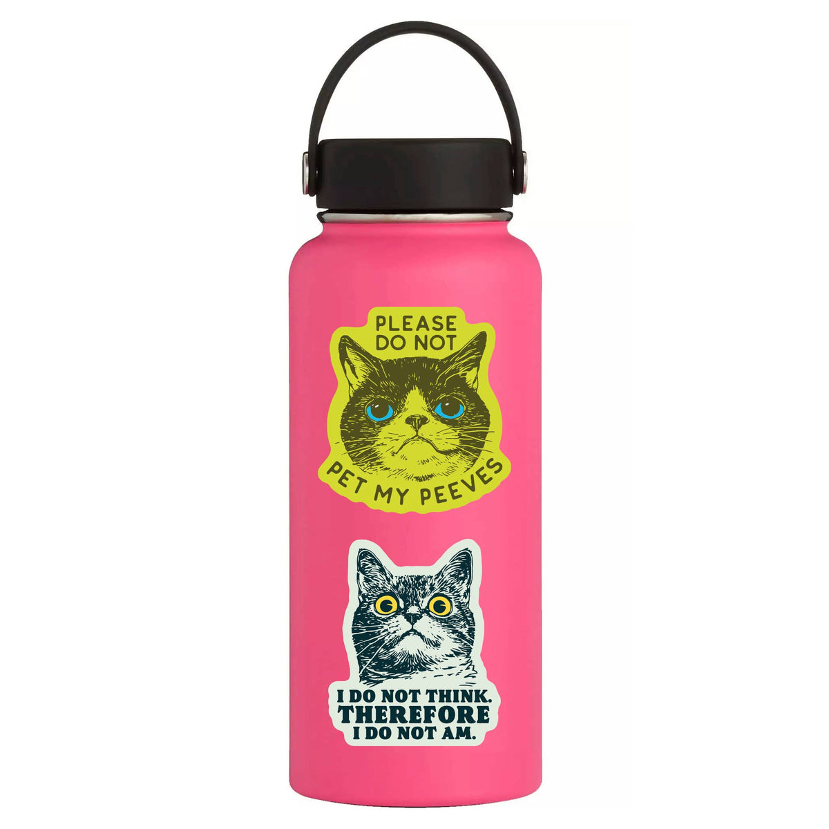 Juju and Moxie - Funny Kitty Cat Goofy Humor High Quality Vinyl Sticker