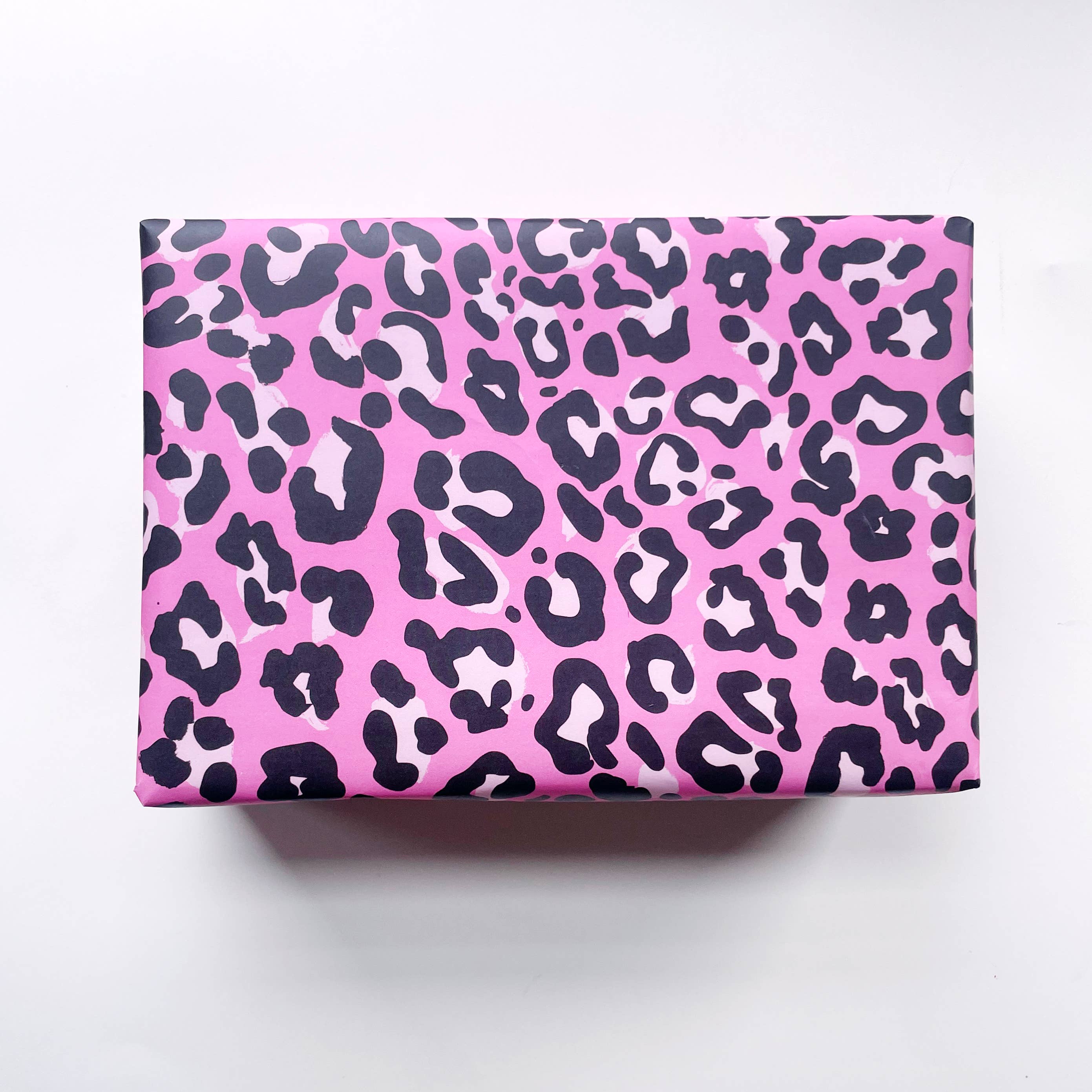 Steel Petal Press - Leopard Gift Wrapping Paper - Roll of 3 Sheets