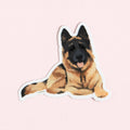 1canoe2 - German Shepherd Decal Sticker