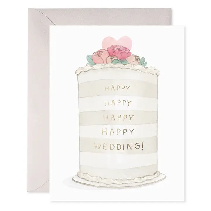 E. Frances Paper - Frosted Wedding Greeting Card