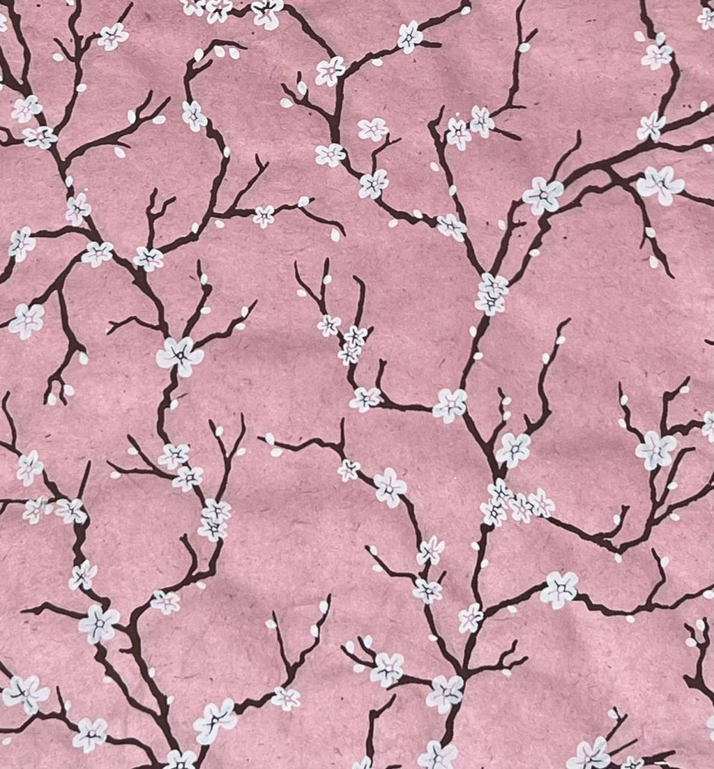 Giftsland - Peach Blossom decorative handmade paper, Pink / English